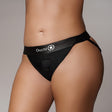 Strap-on-Panty Ouch mit offenem Rücken und Bullet Schwarz