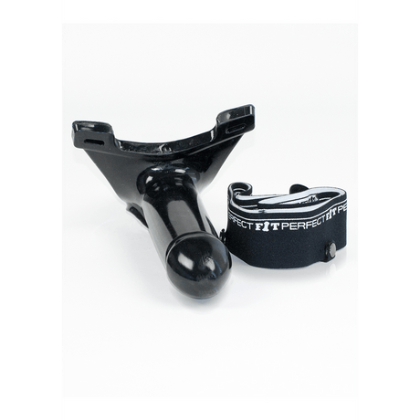 Strap-on PerfectFitBrand Armour Knight hohl Schwarz S/M 15 x 5 cm