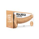 Strap-on RealRock Hollow mit Hoden PVC Hellbraun 23 x Ø 5,3 cm – Ansicht 2