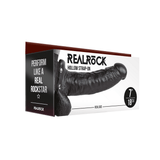 Strap-on RealRock Hollow mit Hoden PVC Schwarz 18 x Ø 4,7 cm – Ansicht 2