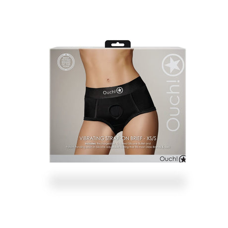 Strap-on-Slip mit Vibration Schwarz – Ansicht 10