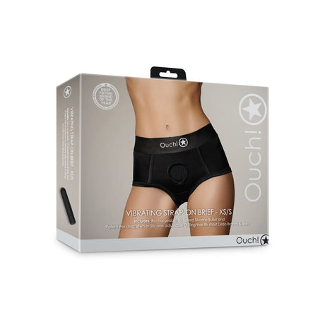 Strap-on-Slip mit Vibration Schwarz – Ansicht 9