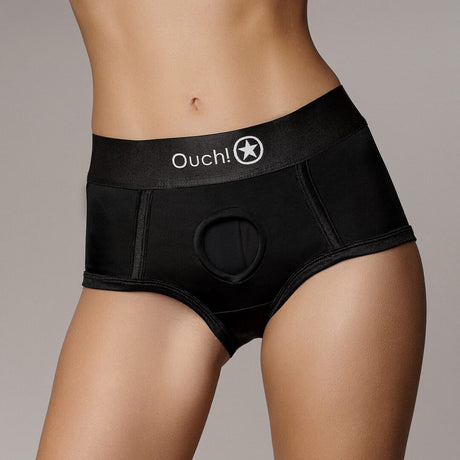 Strap-on-Slip mit Vibration Schwarz – Ansicht 8