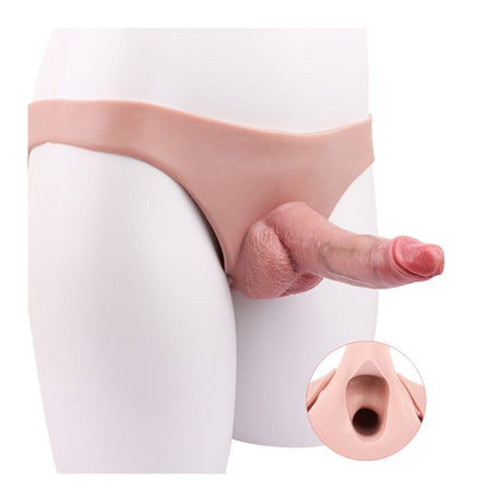 Strap-On Slip Natur Hohl 13 x 4 cm