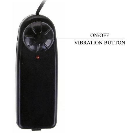 Strap-on Universal Harness Slip mit Vibrierendem und Squirting- Mulato Braun 15,5 cm