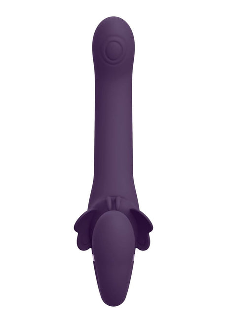 Strap-on Vive Satu Strapless mit Pulswelle Lila 23 x 3,2 cm – Ansicht 3