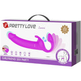 Strap-on Zanini Strapless 10 Vibrationen Lila – Ansicht 9