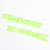 Strapsset BH-Set mit Spitze und Strumpfband Blau/Grün S/M