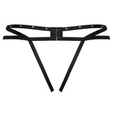 String Fashion Nomade Tanga mit Schrittfreien Schwarz
