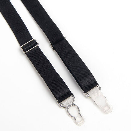 Strumpfband 955243 Schwarzer Bondage-Bh mit Strumpfband-Set L/XL