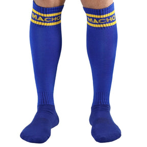 Strümpfe Lange Socken Eine Blau