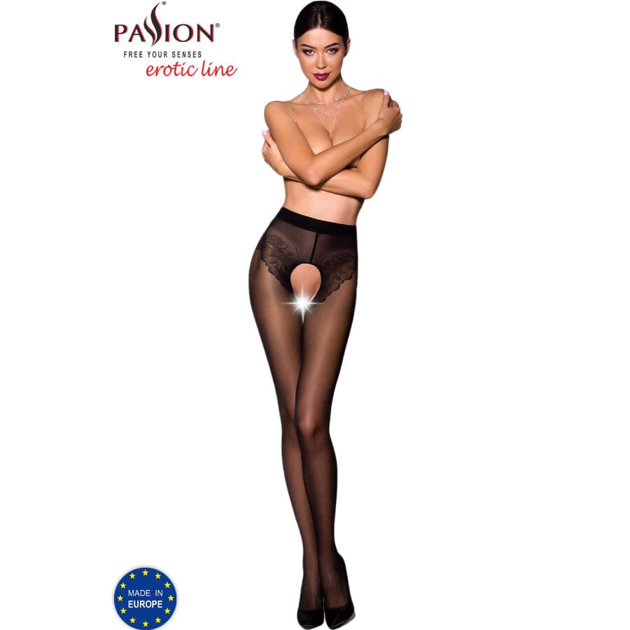 Strümpfe Tiopen 006 Schwarze Strumpfhose 3/4 30 den