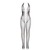 Subblime - 951832 Bodystocking mit Offenem Rücken und Kreuzdetails Schwarz Eine Grösse