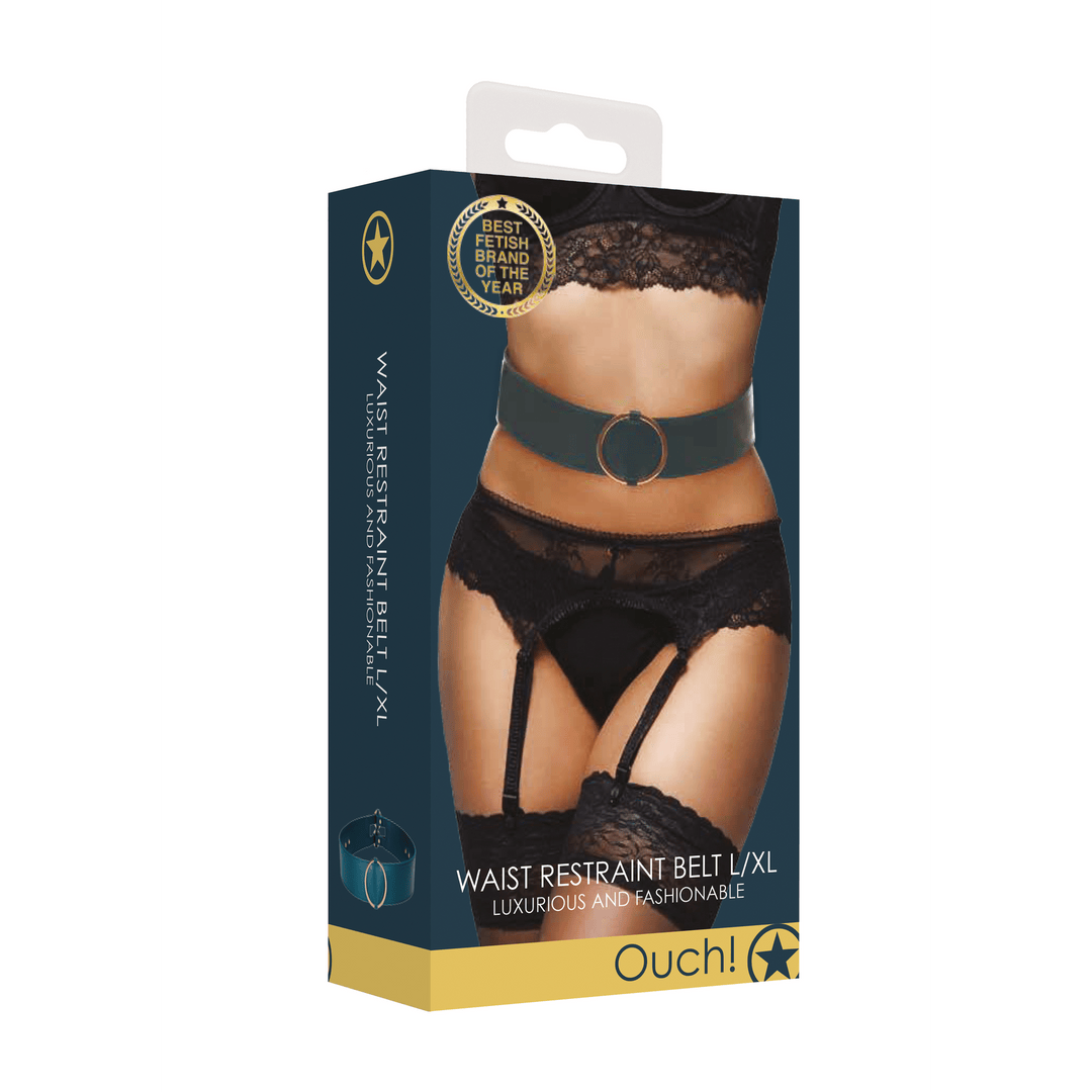 Taillengürtel Ouch mit Ring in Bordeaux und Petrol 100 und 110 cm – Ansicht 14