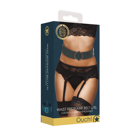 Taillengürtel Ouch mit Ring in Bordeaux und Petrol 100 und 110 cm – Ansicht 14
