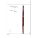 Taillengürtel Ouch mit Ring in Bordeaux und Petrol 100 und 110 cm – Ansicht 12