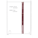Taillengürtel Ouch mit Ring in Bordeaux und Petrol 100 und 110 cm – Ansicht 6