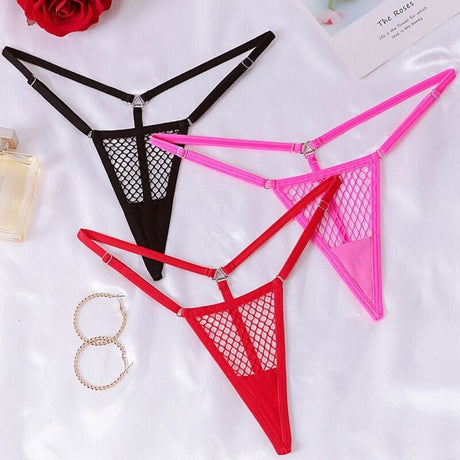 Testartikel preis war 10,99 € CHILIROSE - CR 4856 MICRO THONG REJILLA NEON PINK L/XL