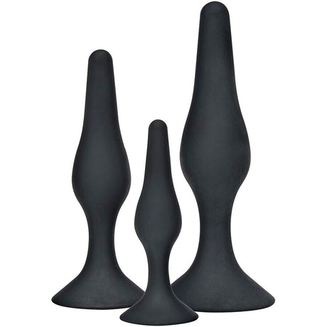 Toyjoy - Anal Play Curvy Companions Anal Plug 3 Stück Schwarz