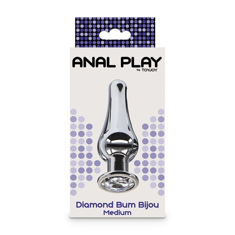 Analplug Anal Play Diamond Bum Bijou Mittlerer 8,5 x 1,5 cm.4