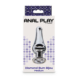 Analplug Anal Play Diamond Bum Bijou Mittlerer 8,5 x 1,5 cm.4