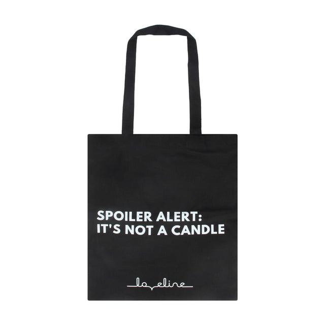 Tragetasche Spoiler Alert Schwarz 35 cm