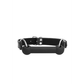 Trensenknebel Ouch aus Silikon Schwarz 12,5 x Ø 2 cm