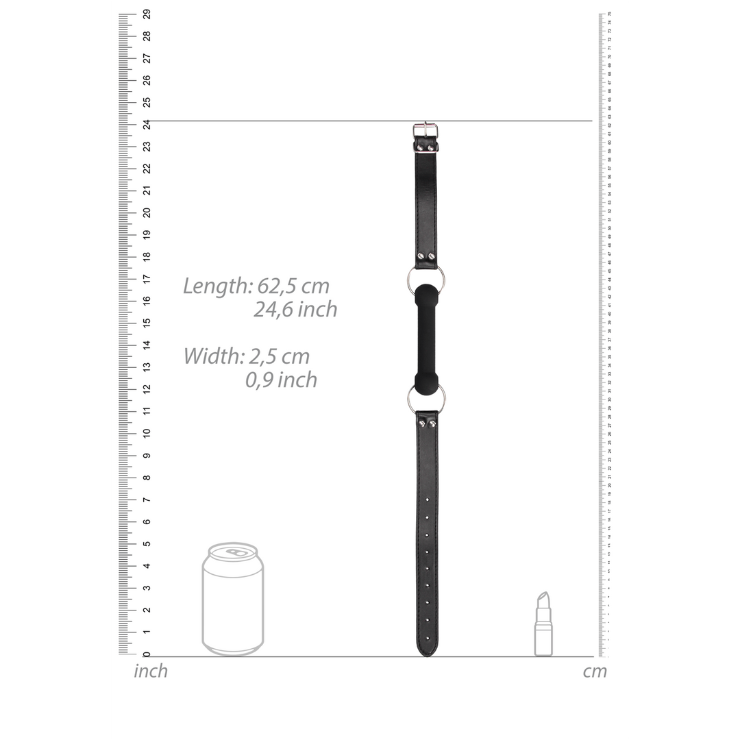 Trensenknebel Ouch aus Silikon Schwarz 12,5 x Ø 2 cm – Ansicht 6