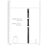 Trensenknebel Ouch aus Silikon Schwarz 12,5 x Ø 2 cm – Ansicht 6