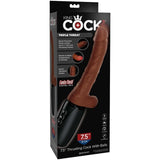 Triple Threat Dildo Braun 14 cm – Ansicht 9