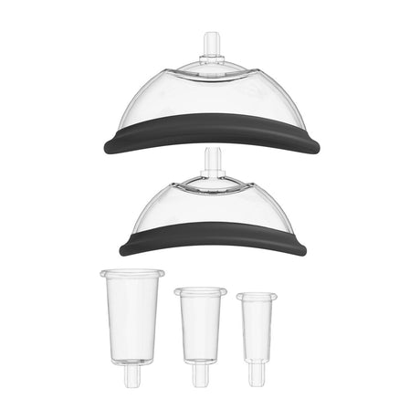 Vaginalpumpe Pumped automatisch mit Zunge und zwei Aufsätzen Schwarz – Ansicht 4
