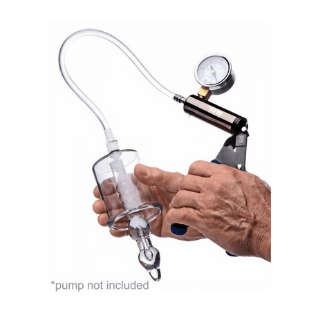 Vakuumzylinder Tom of Finland Anal Rosebud mit Perlenstab Acryl Transparent 8,9 cm – Ansicht 3