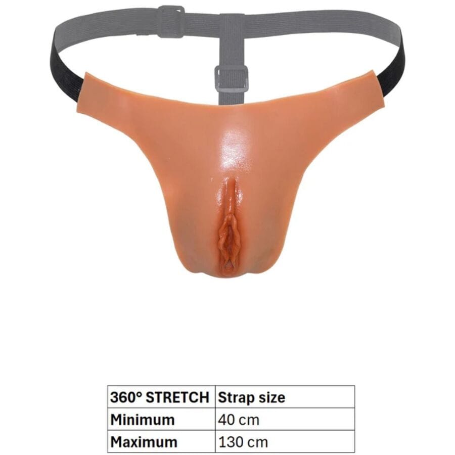String Alter Ego mit realistischer Vagina Verstellbar Natur – Ansicht 5