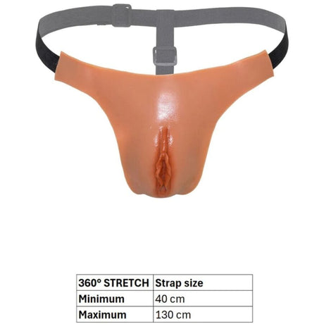 Verborgenes Verlangen Alter Ego Verstellbare Offene Vagina String Natur