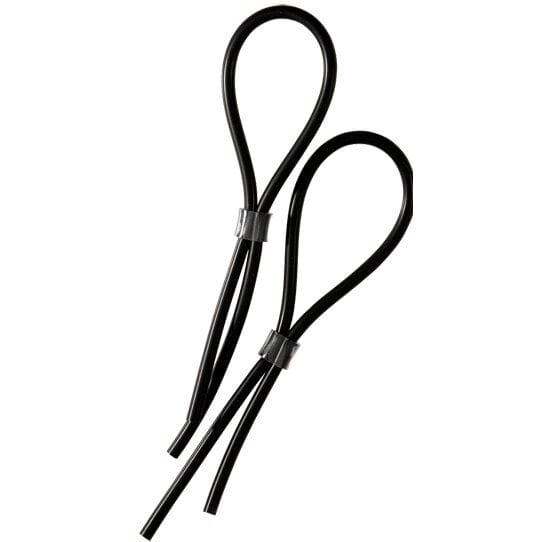 Verstellbare Elektro-Schlaufen für Penis und Hoden aus Gummi Ø 2,75 cm