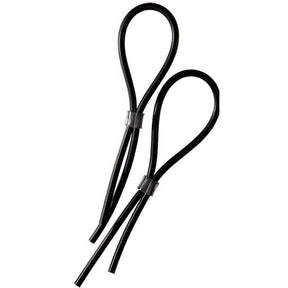 Verstellbare Elektro-Schlaufen für Penis und Hoden aus Gummi Ø 2,75 cm