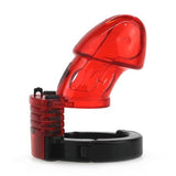 Verstellbarer Keuschheitsgürtel 10 x 3.5cm Rot