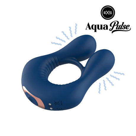 Vibrations-Penisring EXS AquaPulse Poseidon Blau – Ansicht 5