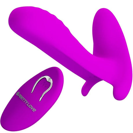 Vibrator & 12 Vibrationen Fernbedienung Lila