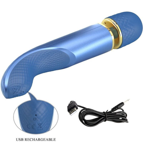 Vibrator 7 Vibrationsmodi Blau 24 x 4,8 cm