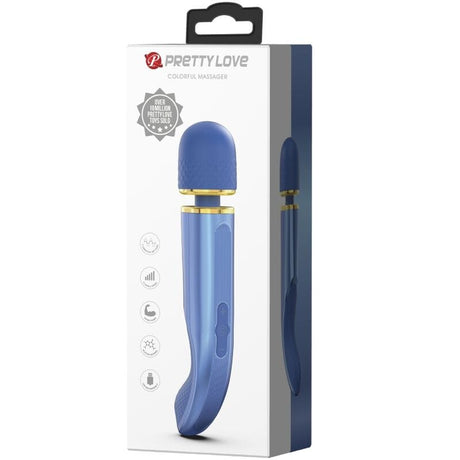 Vibrator 7 Vibrationsmodi Blau 24 x 4,8 cm
