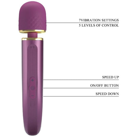 Vibrator 7 Vibrationsmodi Lila 24 x 4,8 cm