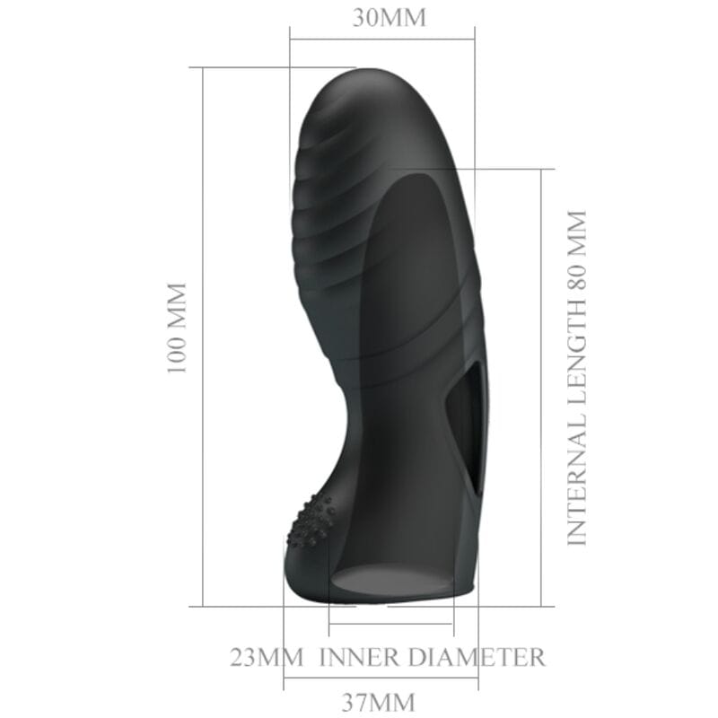 Vibrator Alan Silikon-Fingervibrator Schwarz