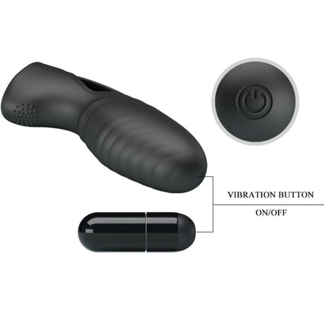 Vibrator Alan Silikon-Fingervibrator Schwarz