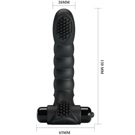 Vibrator Alexander Fingervibrator 10 Vibrationen Schwarz 10 cm