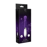 Vibrator Alida gerippt mit Akku Violett 21,1 x 3,6 cm – Ansicht 2