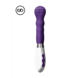 Vibrator Alida gerippt mit Akku Violett 21,1 x 3,6 cm