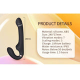 Vibrator Allow doppelt mit Rotation und Stoßfunktion Schwarz – Ansicht 8