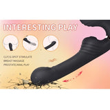 Vibrator Allow doppelt mit Rotation und Stoßfunktion Schwarz – Ansicht 5