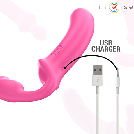 Vibrator Amy Doppelvibrator Rosa Fernbedienung 20 cm